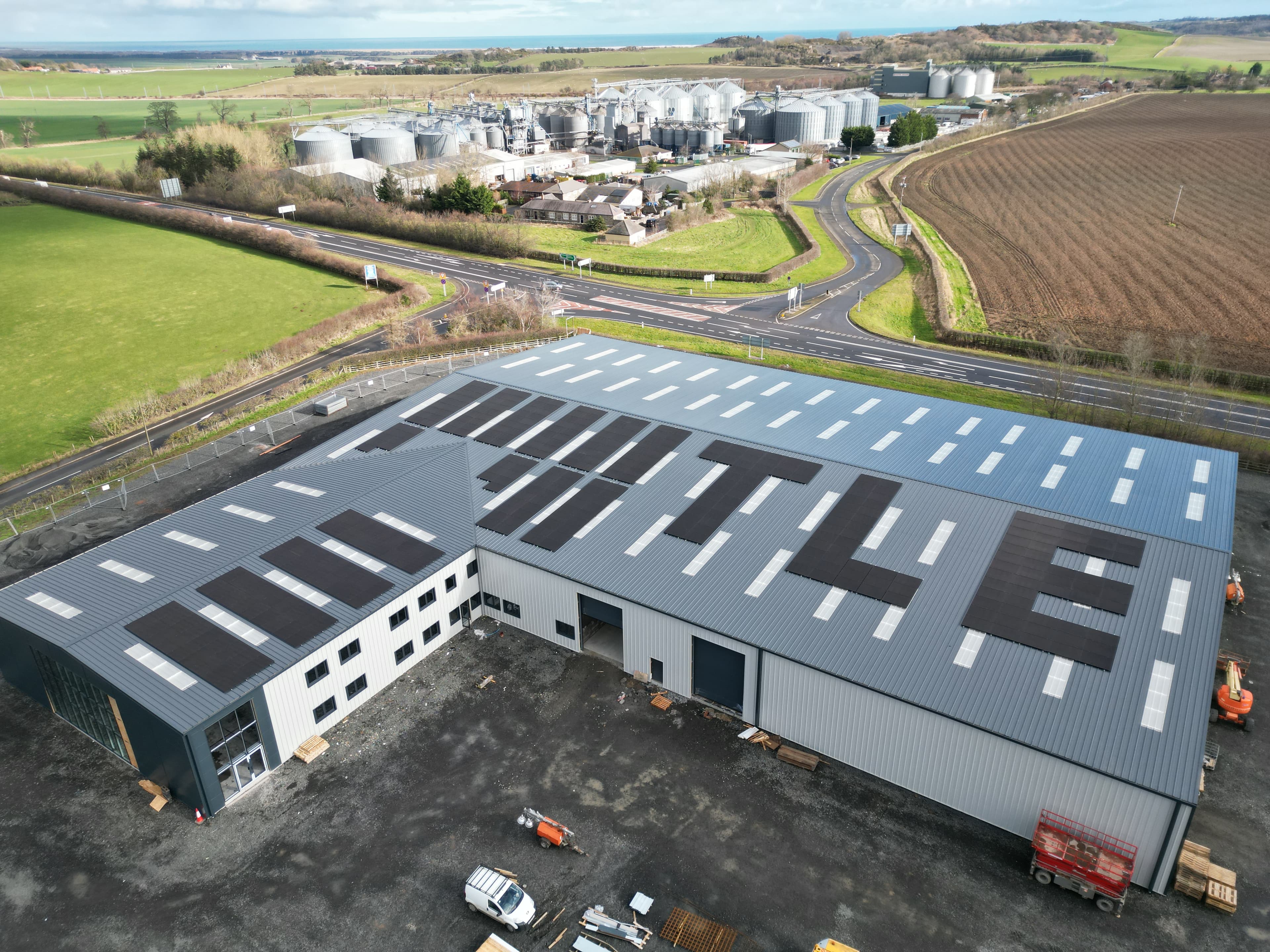 Treelocate solar installation in Northumberland