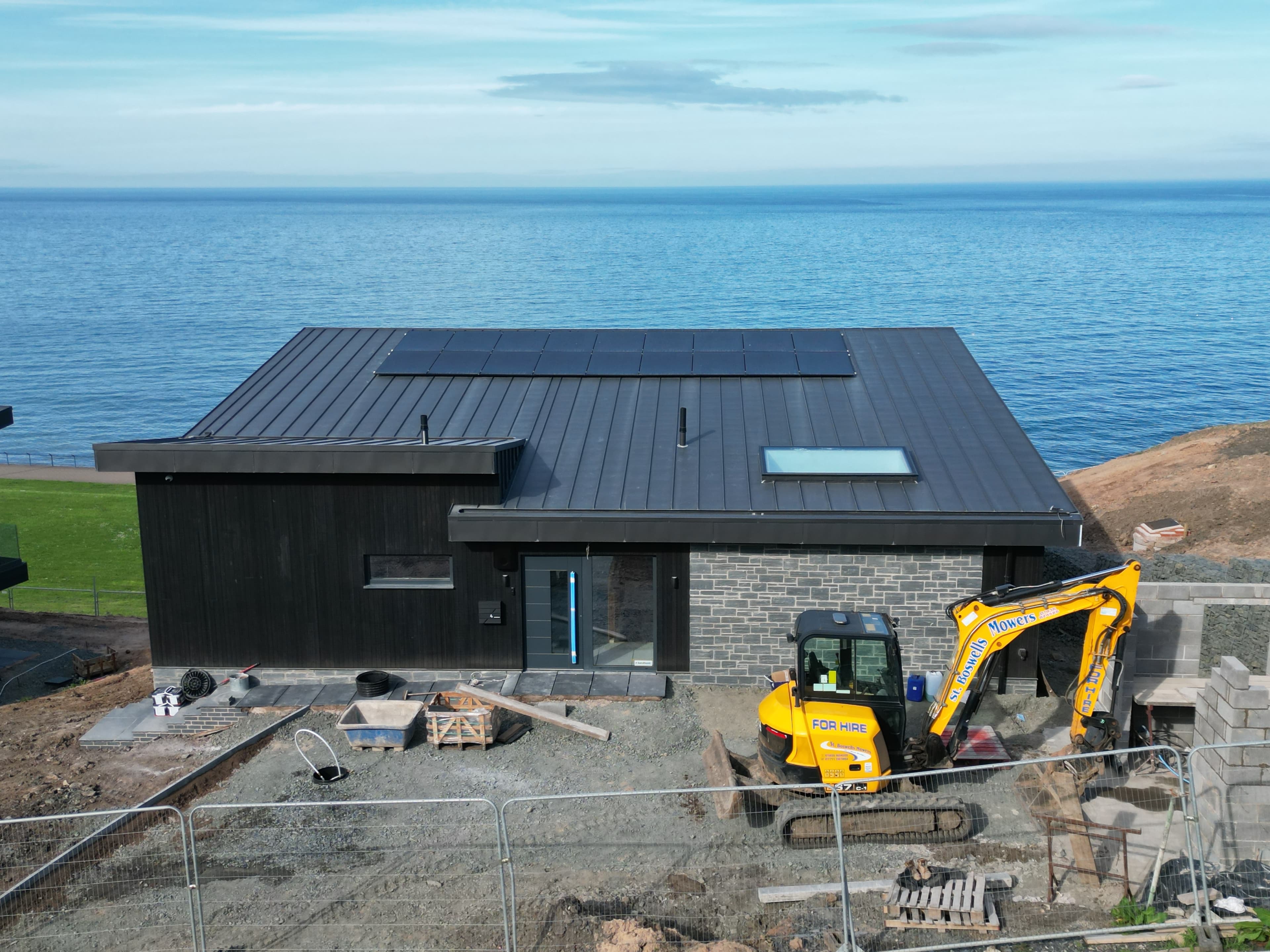 Sandbanks solar installation in Northumberland